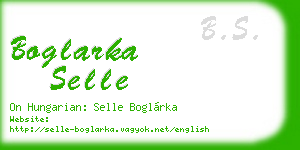 boglarka selle business card